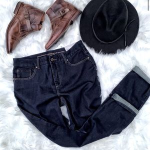 NWT!So Slimming Girlfriend Ankle Indigo Jeans